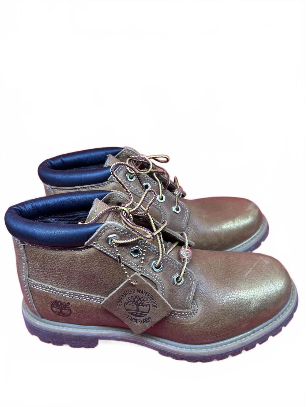 Timberland Women’s Waterproof 6-Inch Premium Boots - Metallic Gold Detail